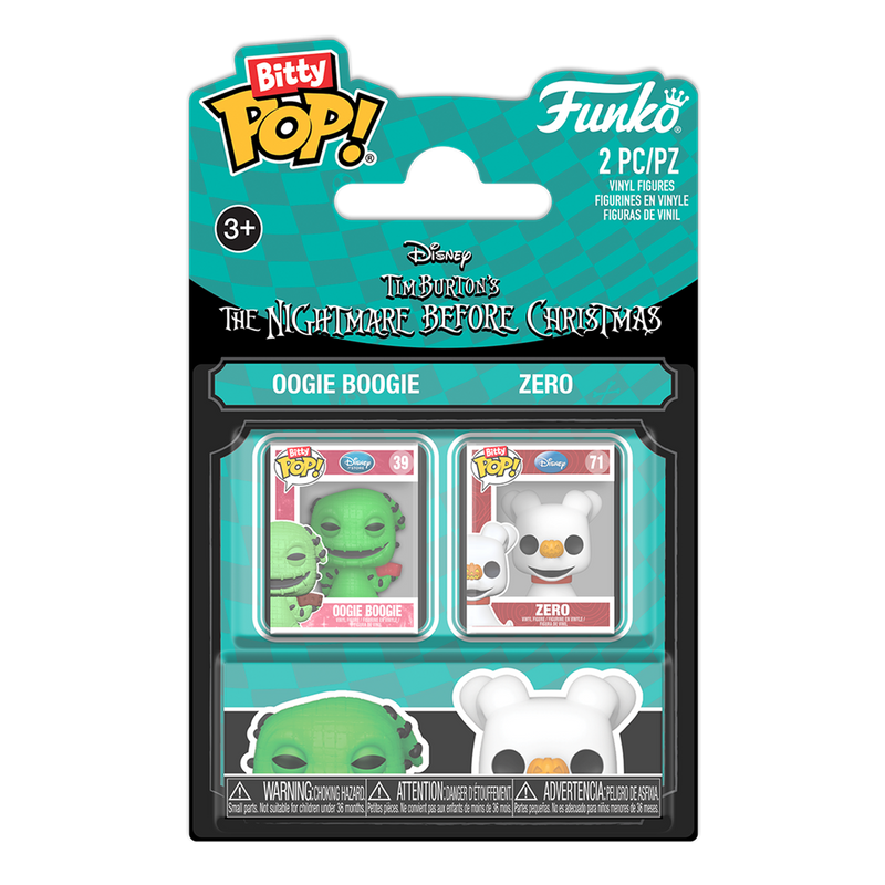 THE NIGHTMARE BEFORE CHRISTMAS 2-PACK - OOGIE BOOGIE AND ZERO