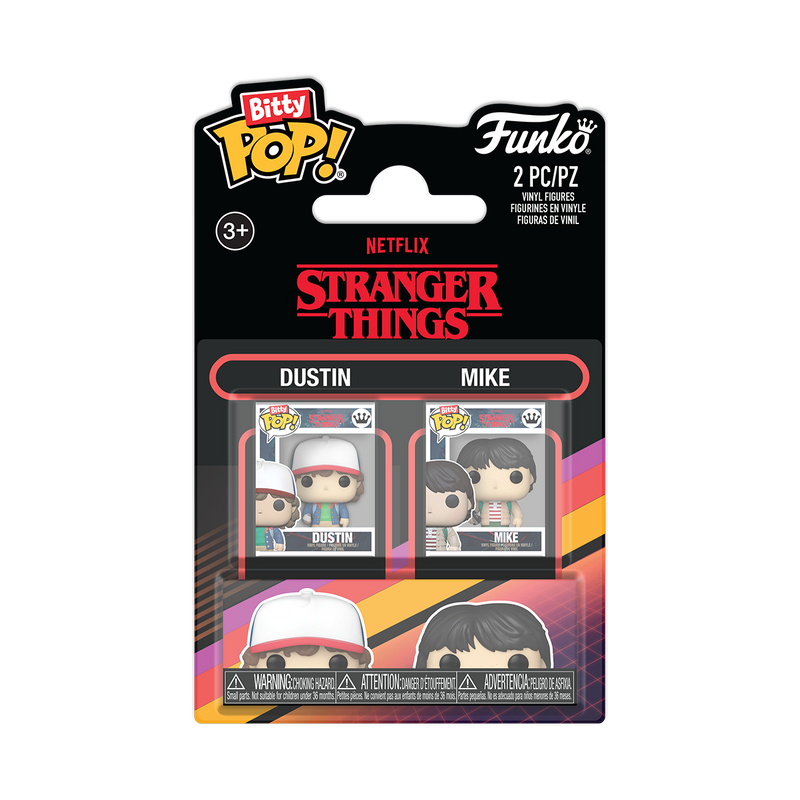 BITTY POP! 2-PACK STRANGER THINGS - DUSTIN AND MIKE
