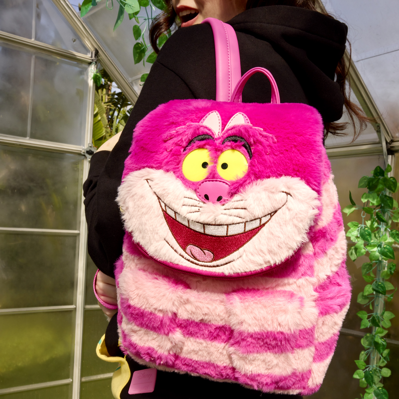 CHESHIRE CAT PLUSH POCKET MINI BACKPACK - ALICE IN WONDERLAND