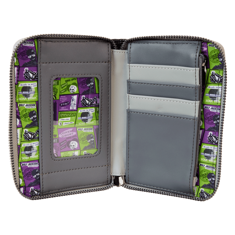 LYDIA COSPLAY ZIP AROUND WALLET - BEETLEJUICE BEETLEJUICE