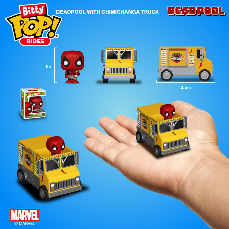 BITTY POP! RIDES DEADPOOL'S CHIMICHANGA TRUCK