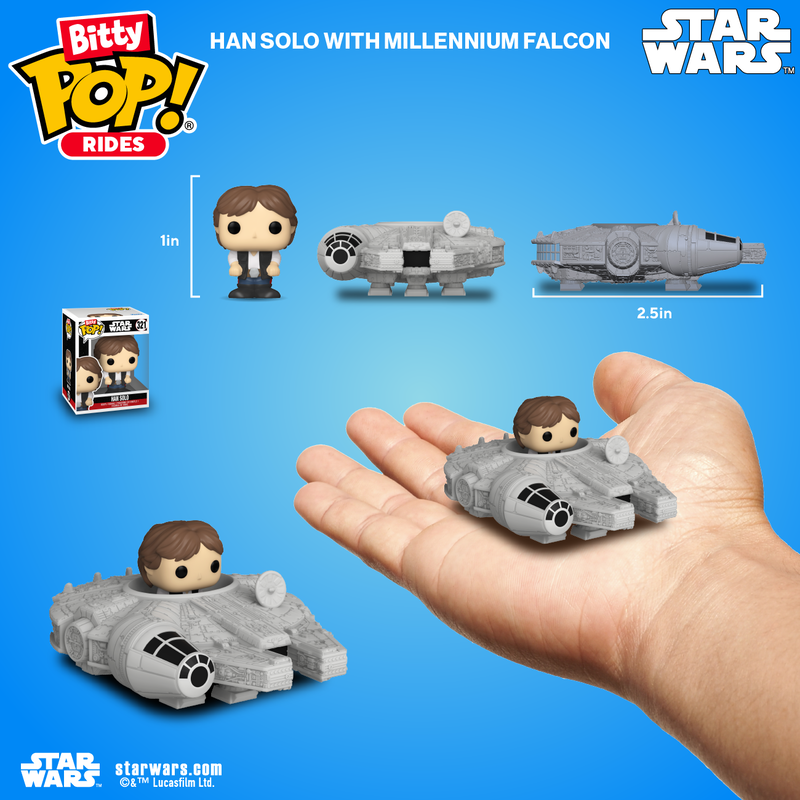 BITTY POP! RIDES HAN SOLO AND THE MILENNIUM FALCON