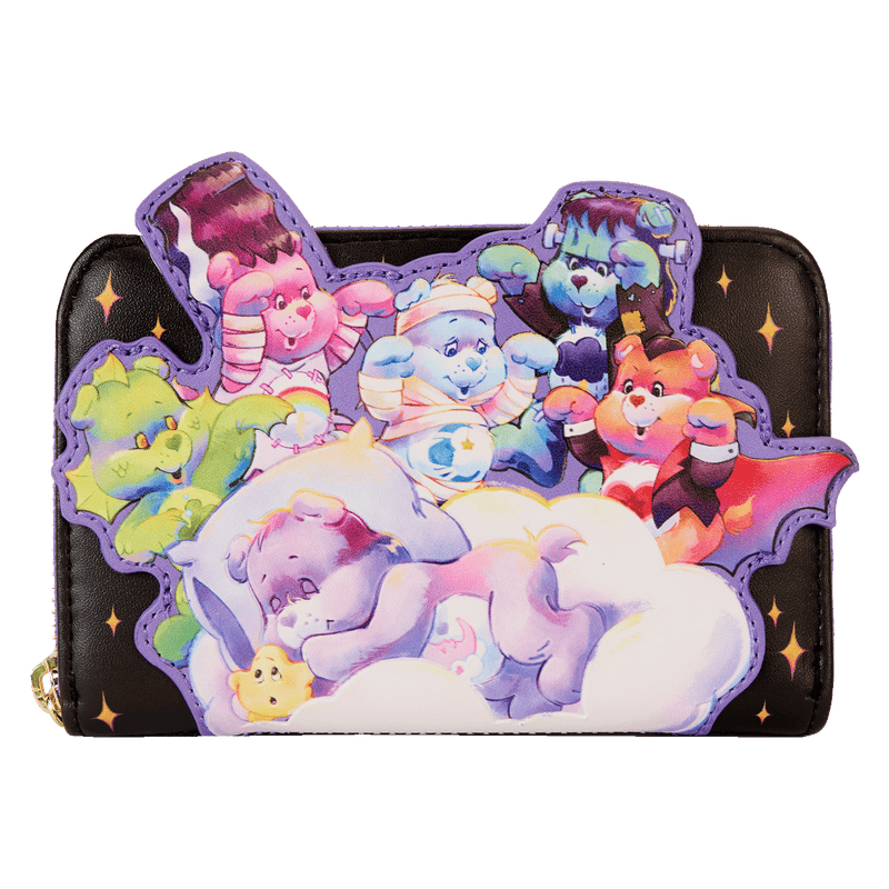 CARE BEARS X UNIVERSAL MONSTERS SCARY DREAMS ZIP AROUND WALLET