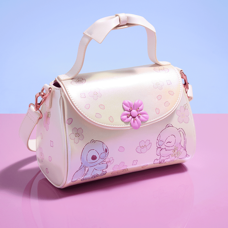 STITCH CHERRY BLOSSOM BOW HANDLE CROSSBODY BAG - DISNEY