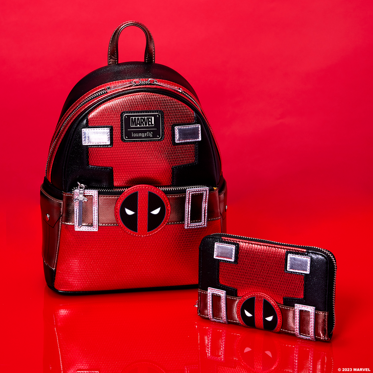 Metallic Deadpool Cosplay Mini Backpack Marvel Funko EU