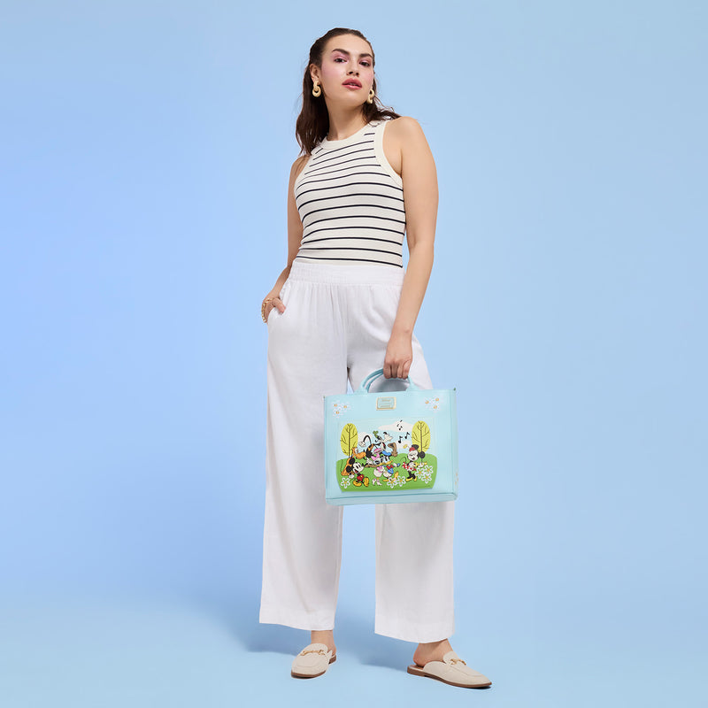MICKEY AND FRIENDS PARK DAY CONVERTIBLE TOTE BAG - DISNEY