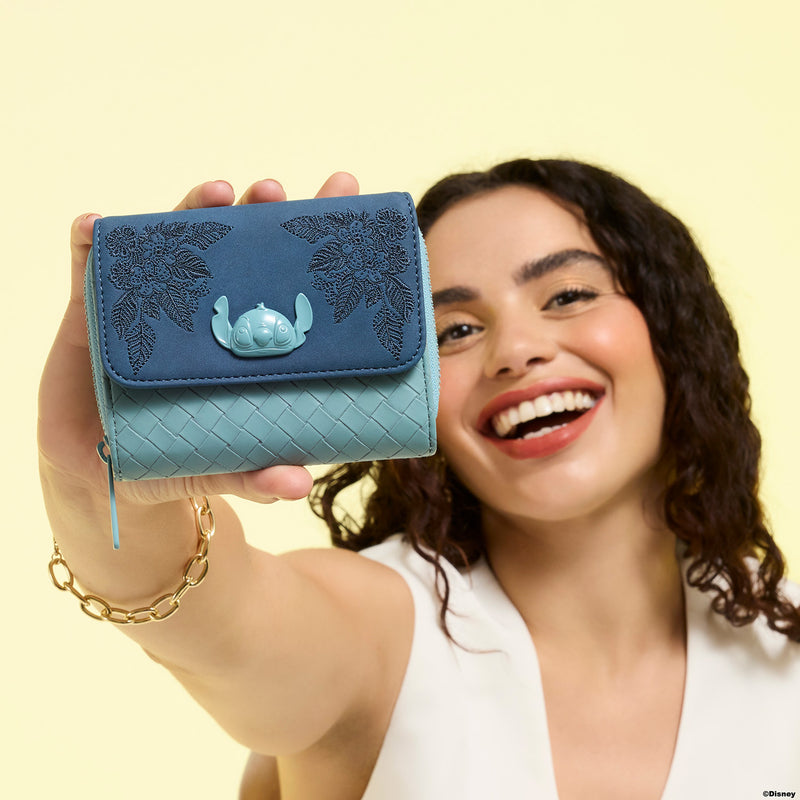 STITCH EMBROIDERED WALLET - LILO AND STITCH