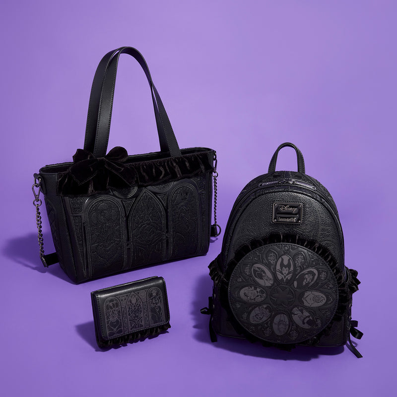 DISNEY VILLAINS BLACK VELVET MINI BACKPACK