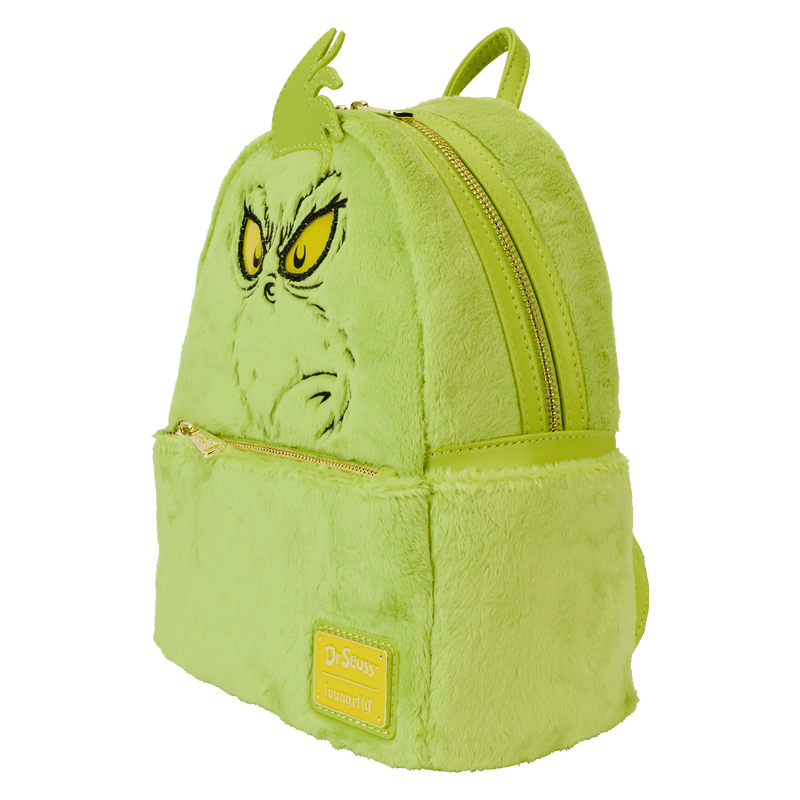 PLUSH GRINCH LIGHT UP COSPLAY MINI BACKPACK - DR SEUSS