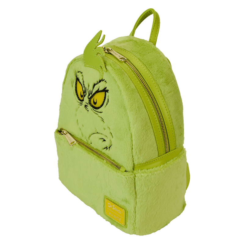 PLUSH GRINCH LIGHT UP COSPLAY MINI BACKPACK - DR SEUSS