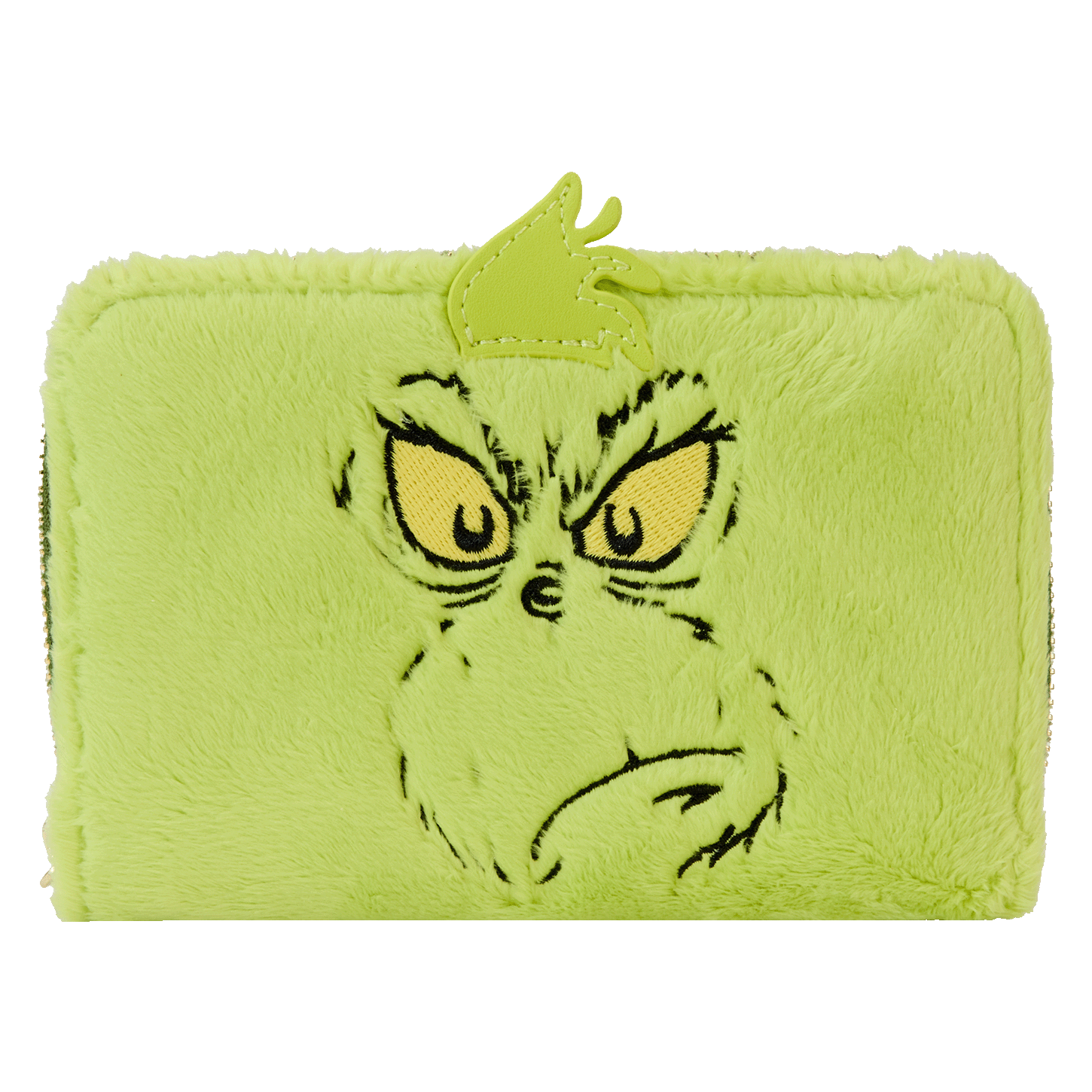 Plush Grinch Glow Cosplay Zip Around Wallet - Dr Seuss