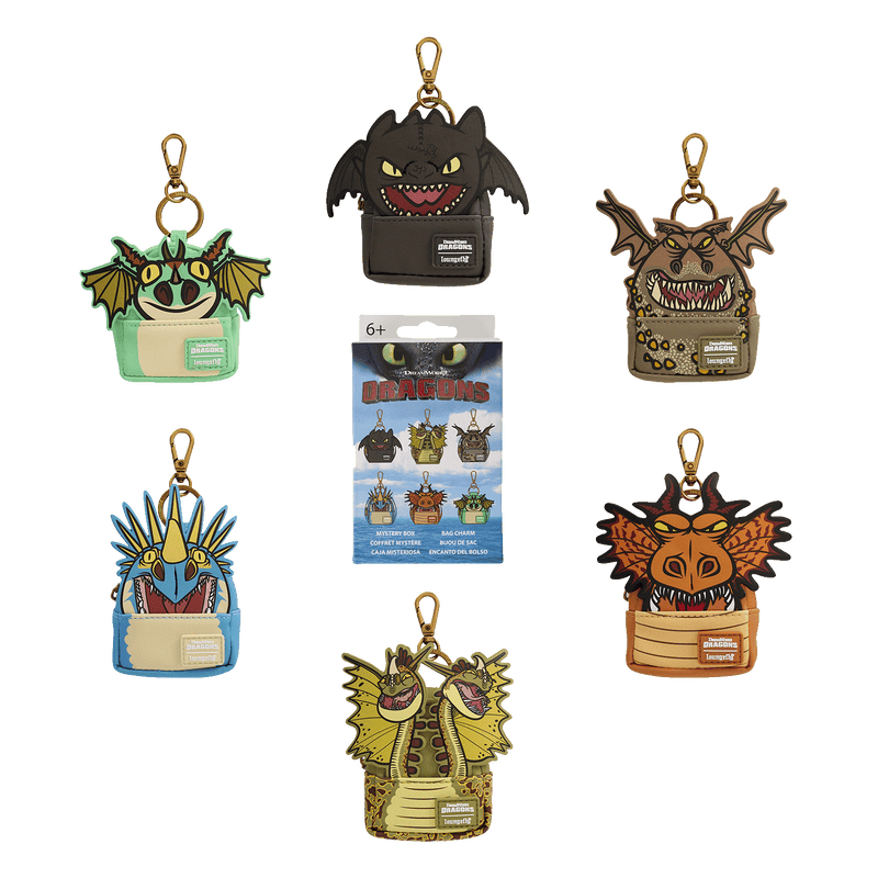 HOW TO TRAIN YOUR DRAGON MYSTERY BOX BACKPACK KEYCHAIN - DREAMWORKS