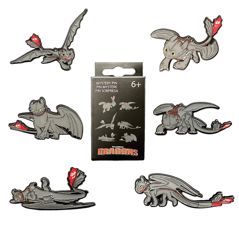 TOOTHLESS VARIOUS POSES BLIND BOX PIN - HOW TO TRAIN YOUR DRAGON