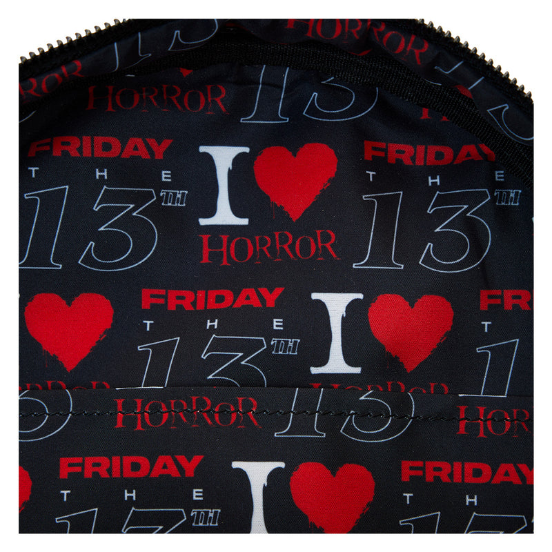 FRIDAY THE 13TH I HEART HORROR MINI BACKPACK - WARNER BROTHERS