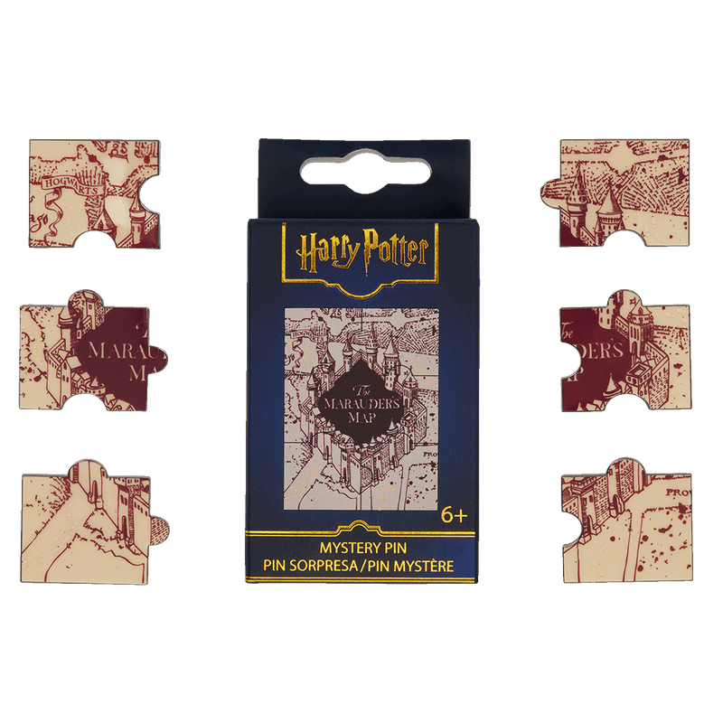 MARAUDERS MAP PUZZLE GLOW BLIND BOX PIN - HARRY POTTER