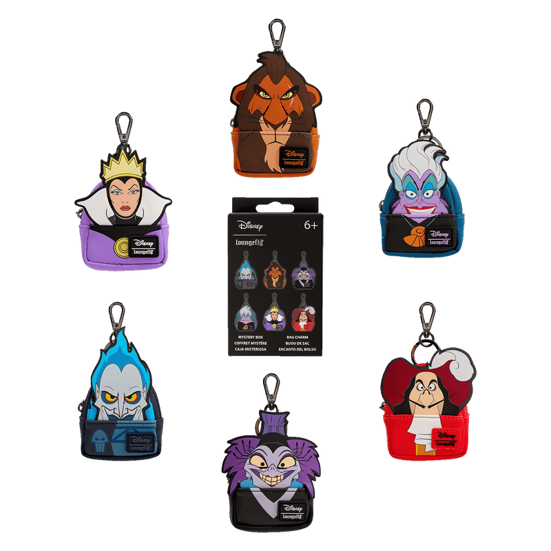 DISNEY VILLAINS MYSTERY BOX BACKPACK KEYCHAIN