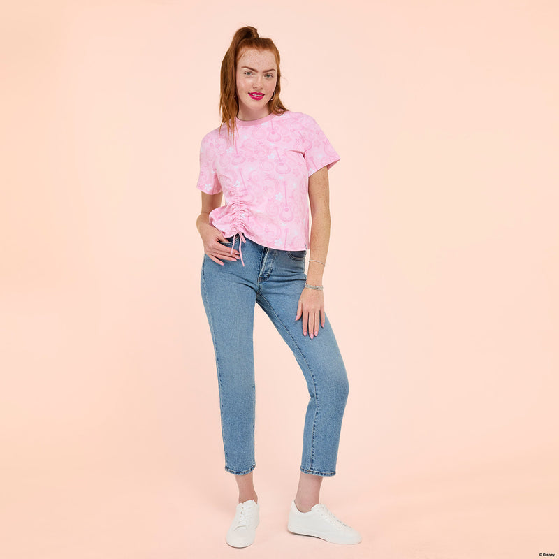 HANNAH MONTANA SHIRRED HEM TEE