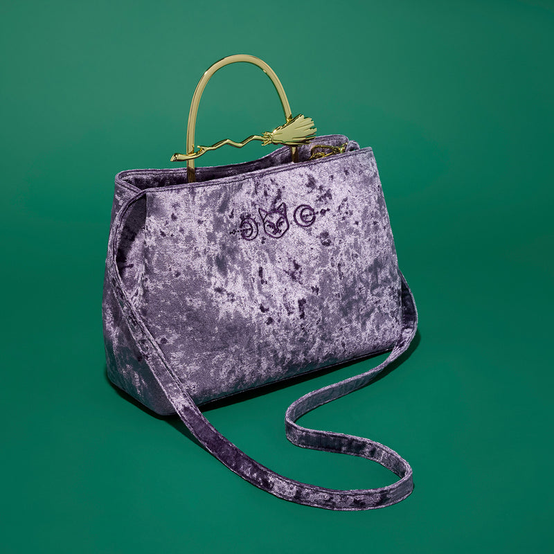 HOCUS POCUS VELVET BROOM HANDLE HANDBAG - DISNEY