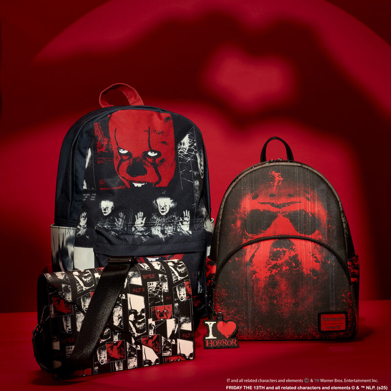 FRIDAY THE 13TH I HEART HORROR MINI BACKPACK - WARNER BROTHERS