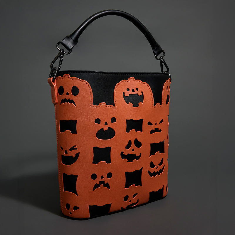 LOUNGEFLY FIGURAL PUMPKIN CROSSBODY BAG