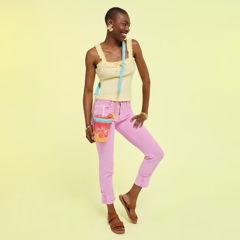 LOUNGEFLY TROPICAL DRINK CROSSBODY BAG