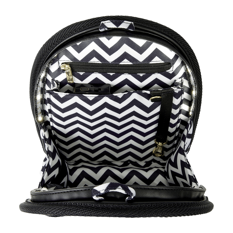 LOUNGEFLY ZIG ZAG LIGHT-UP MINI BACKPACK INSERT ORGANIZER