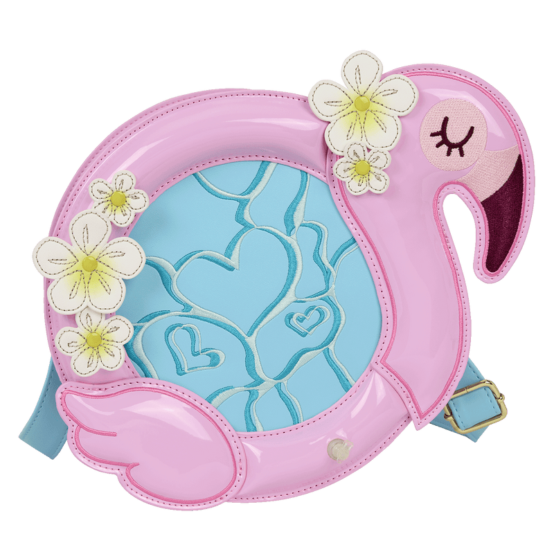 LOUNGEFLY FLAMINGO CROSSBODY BAG
