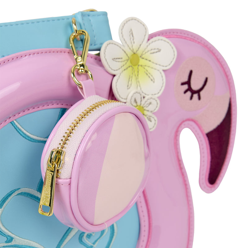 LOUNGEFLY FLAMINGO CROSSBODY BAG