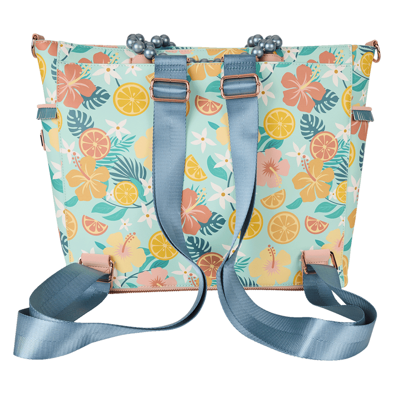 LOUNGEFLY LEMON FLORAL CONVERTIBLE TOTE BAG