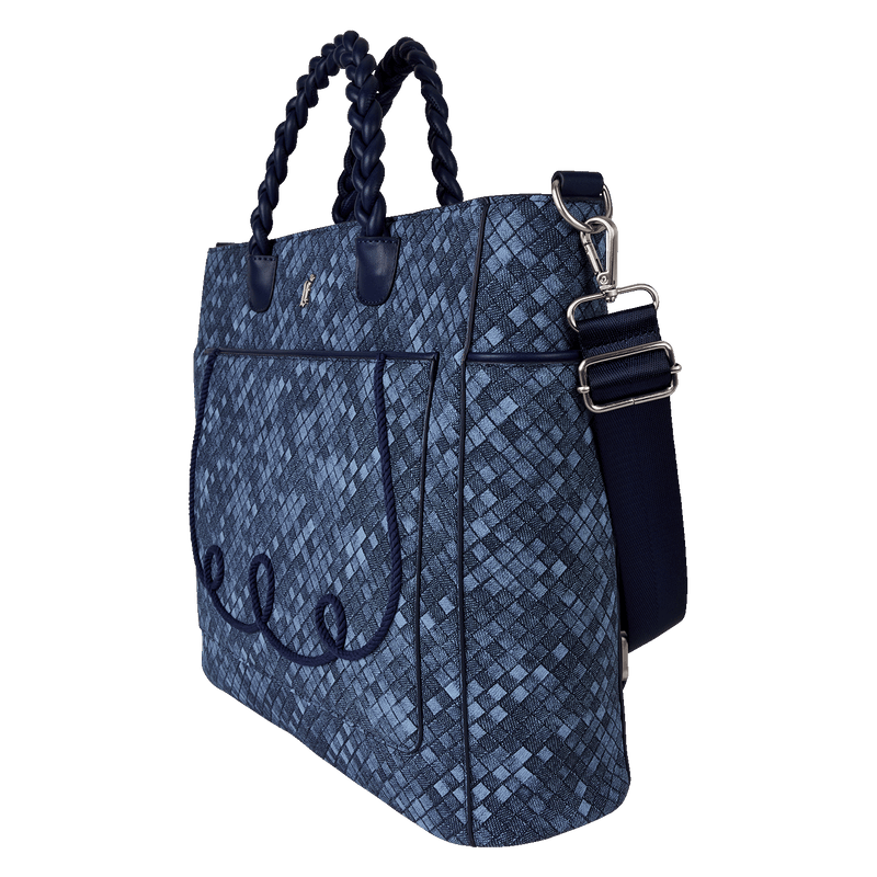 LOUNGEFLY DENIM CONVERTIBLE TOTE BAG