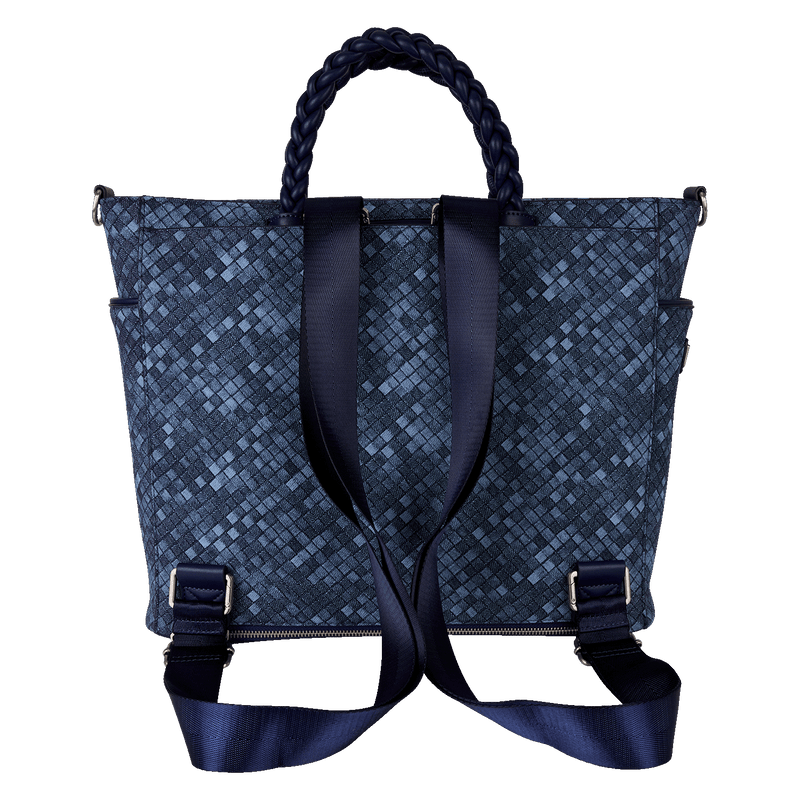LOUNGEFLY DENIM CONVERTIBLE TOTE BAG