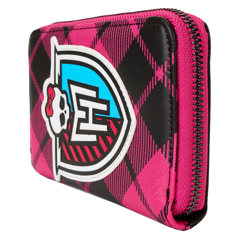 MONSTER HIGH CREST ZIP AROUND WALLET - MATTEL