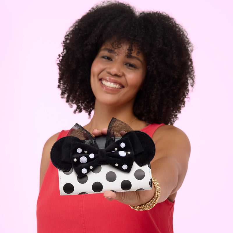MINNIE MOUSE POLKA DOT PEARL WALLET - DISNEY
