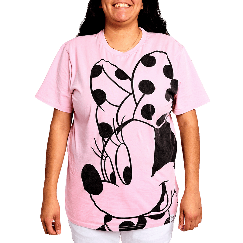 MINNIE ROCKS THE DOTS FLORAL UNISEX TEE