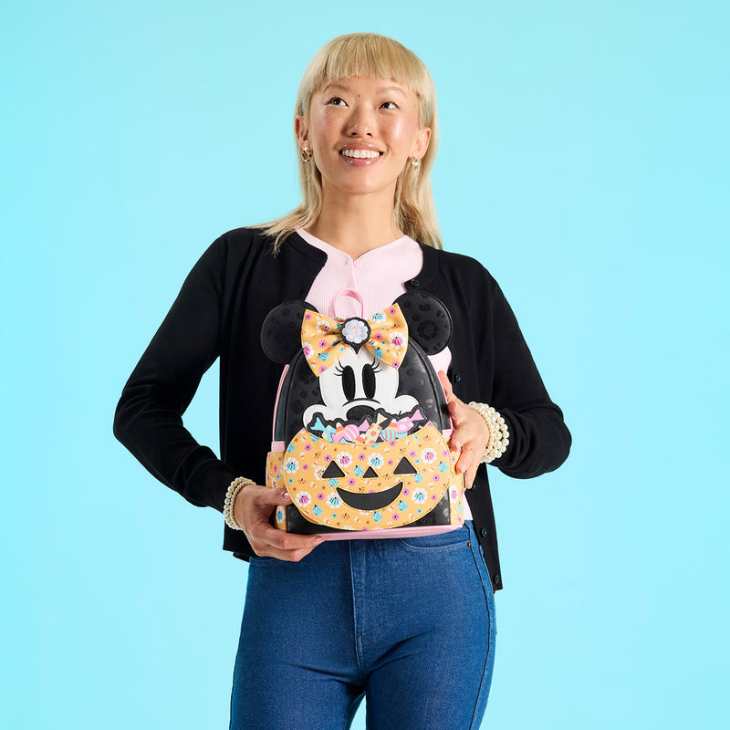 MINNIE MOUSE CANDY PUMPKIN MINI BACKPACK - DISNEY