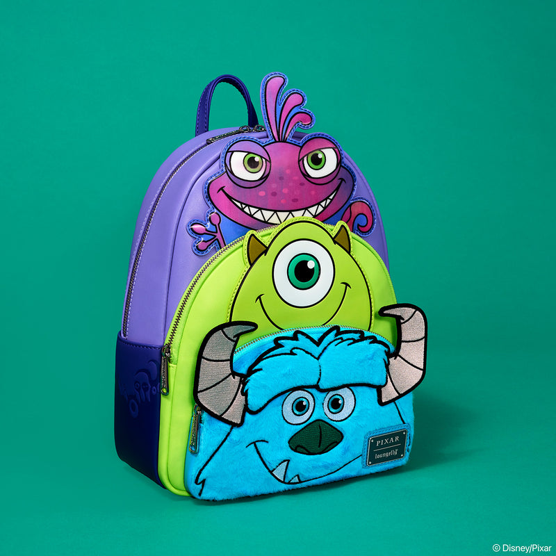 MIKE, SULLEY AND RANDALL TRIPLE POCKET MINI BACKPACK - MONSTERS INC.