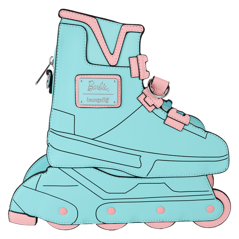 BLUE CLASSIC BARBIE FIGURAL SKATE CROSSBODY BAG - MATTEL