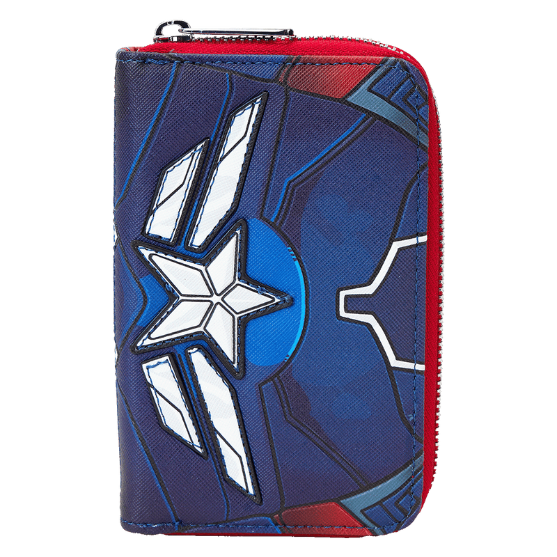 BRAVE NEW WORLD ZIP AROUND WALLET - CAPTAIN AMERICA