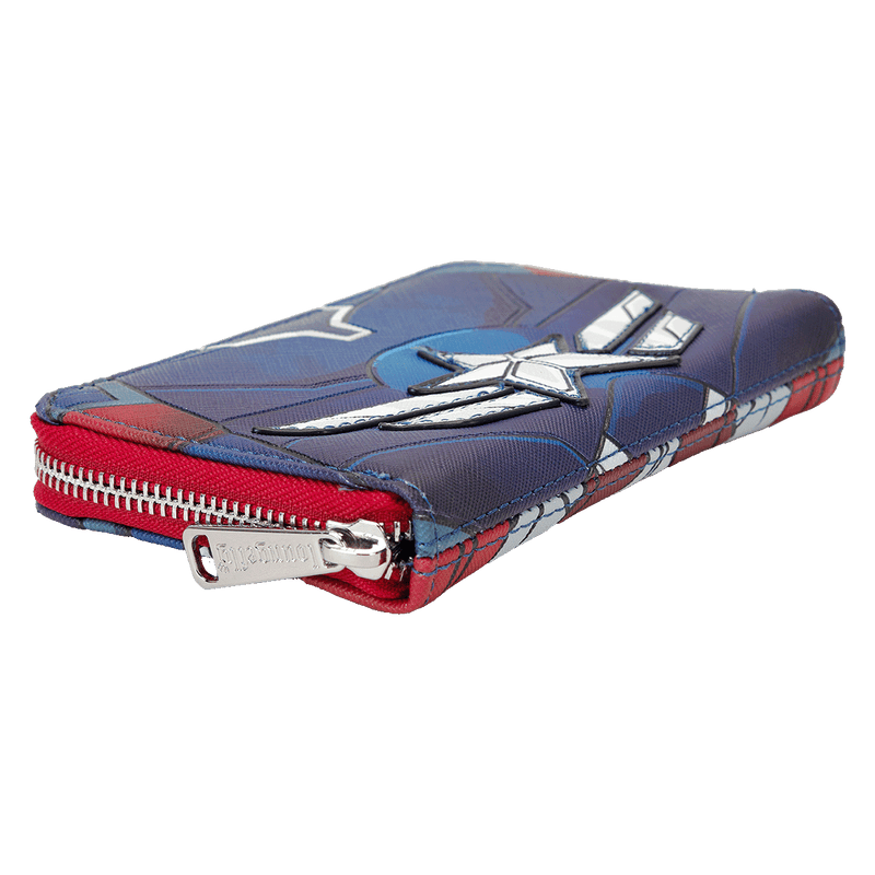 BRAVE NEW WORLD ZIP AROUND WALLET - CAPTAIN AMERICA