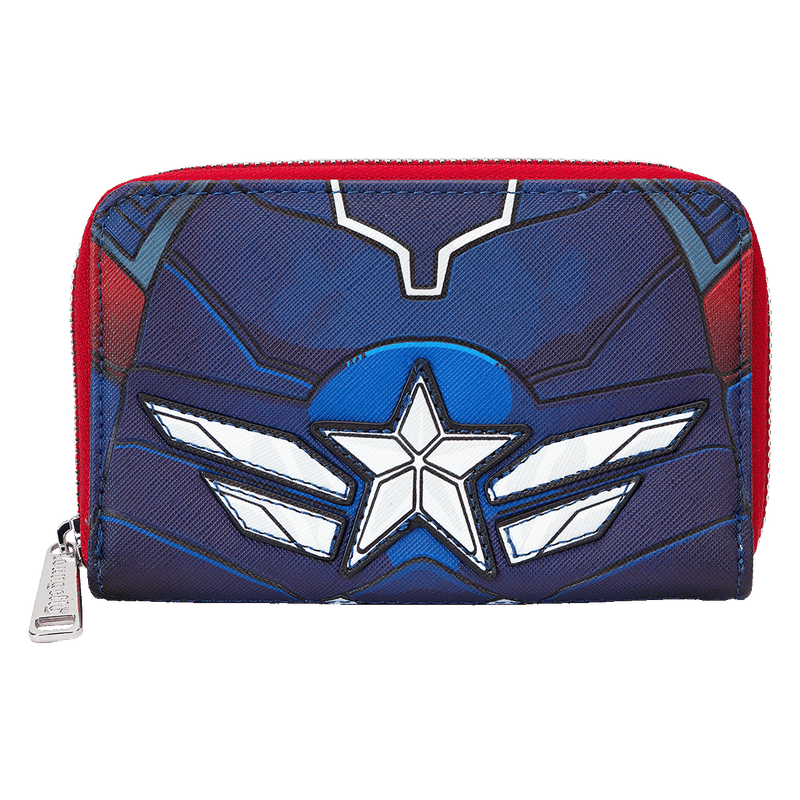 BRAVE NEW WORLD ZIP AROUND WALLET - CAPTAIN AMERICA