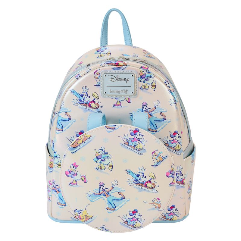 MICKEY AND FRIENDS WINTER WONDERLAND MINI BACKPACK WITH HEADBAND - DISNEY