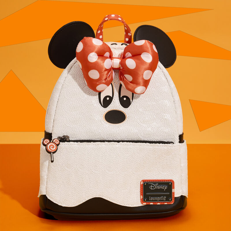 MINNIE MOUSE GHOST GLOW SEQUIN HALLOWEEN MINI BACKPACK