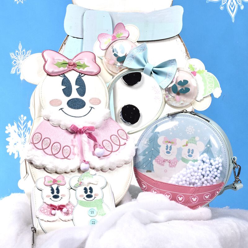 MINNIE PASTEL FIGURAL SNOWMAN MINI BACKPACK - DISNEY