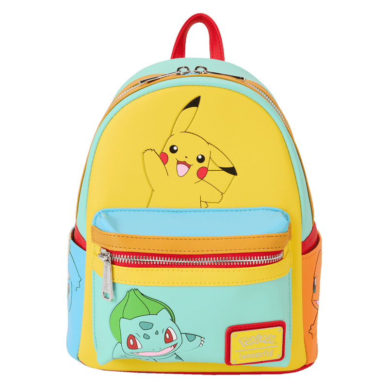 Colour Block Mini Backpack Pokemon