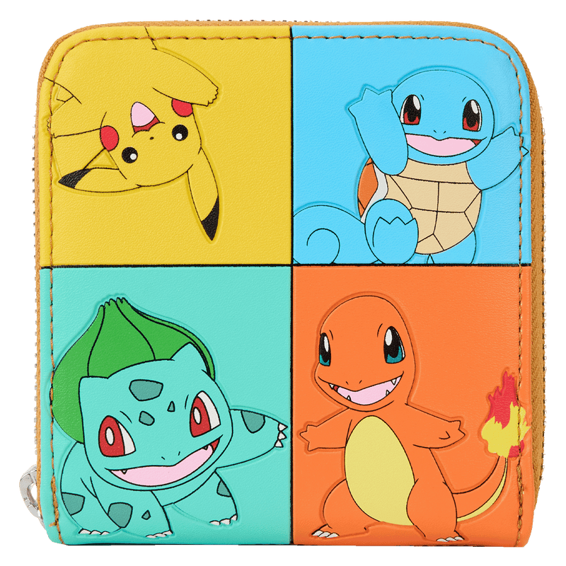 COLOUR BLOCK ZIP AROUND WALLET - POKÉMON