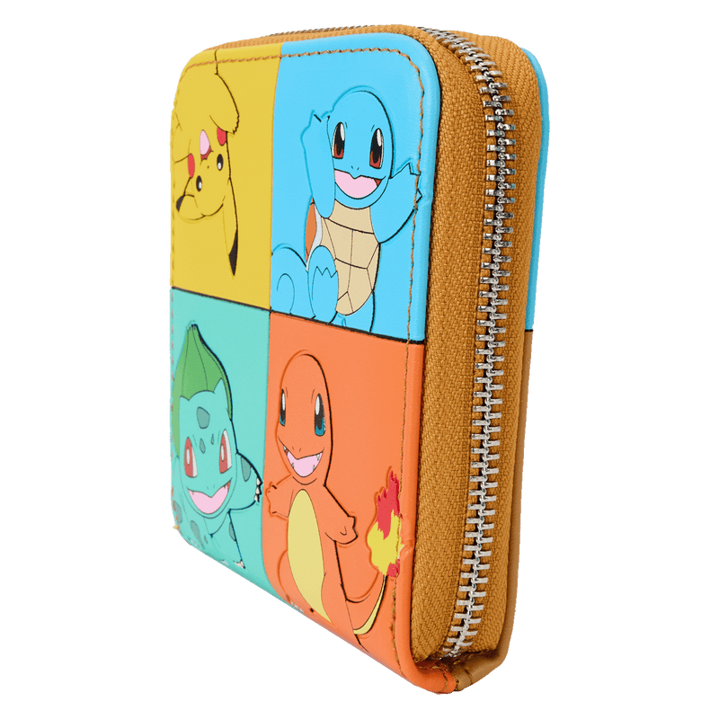 COLOUR BLOCK ZIP AROUND WALLET - POKÉMON