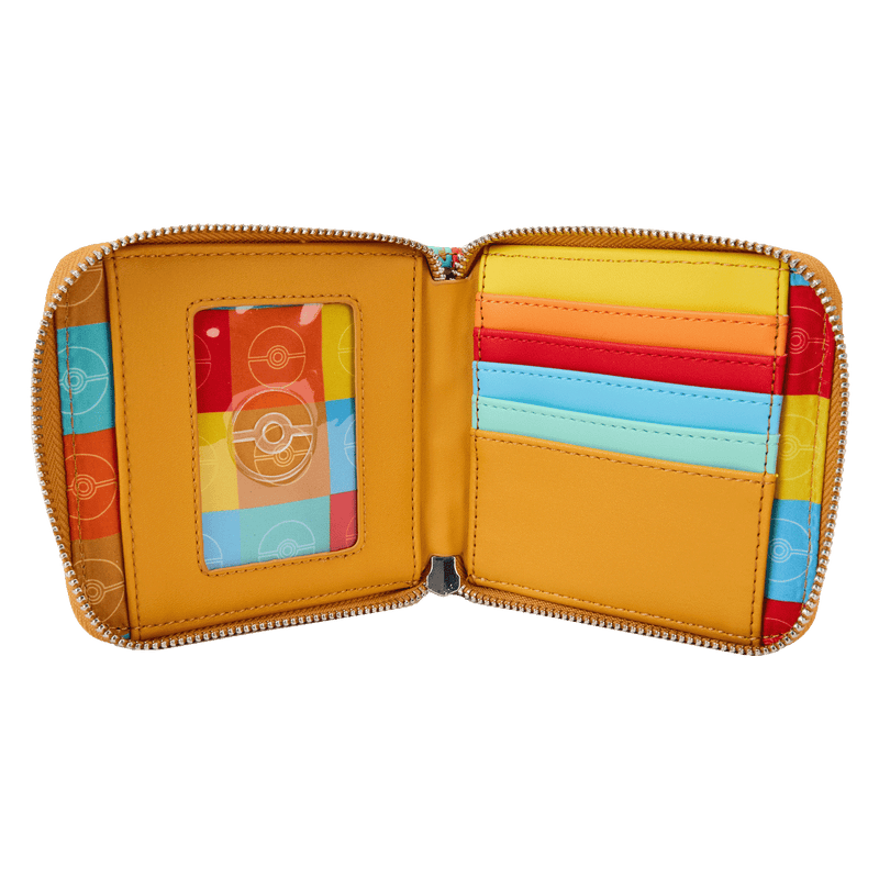 COLOUR BLOCK ZIP AROUND WALLET - POKÉMON