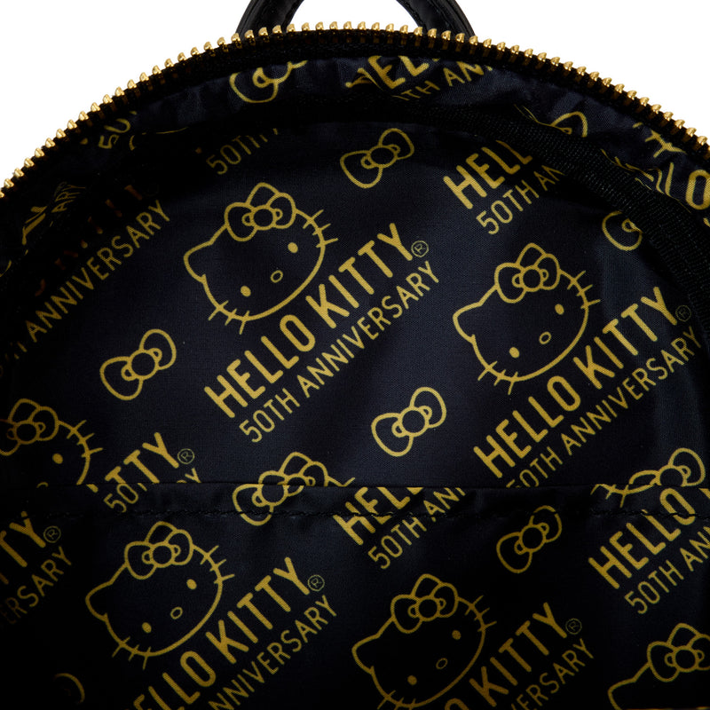 50TH ANNIVERSARY METALLIC GOLD MINI BACKPACK - HELLO KITTY