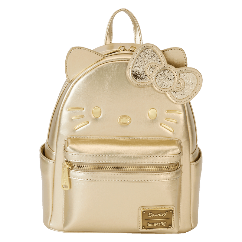 HELLO KITTY 50TH ANNIVERSARY GOLD MINI BACKPACK - SANRIO