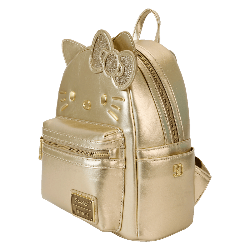 HELLO KITTY 50TH ANNIVERSARY GOLD MINI BACKPACK - SANRIO